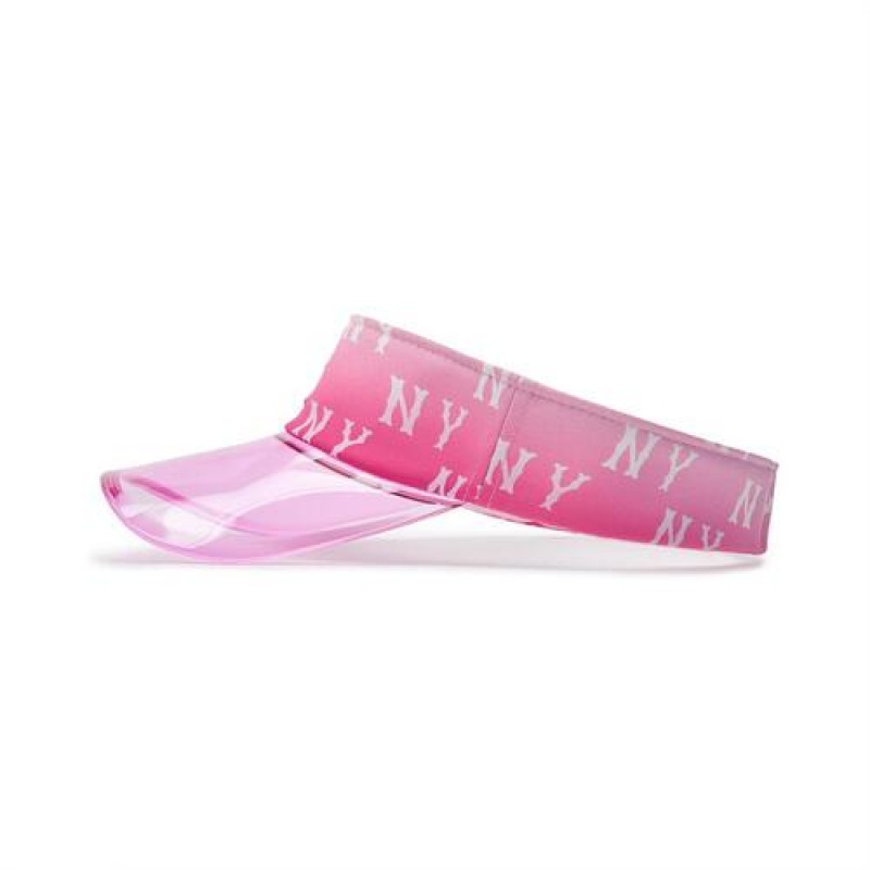 MLB Gradation Monogram Uv Sunvisor Cap Pink | USA_MLB95220