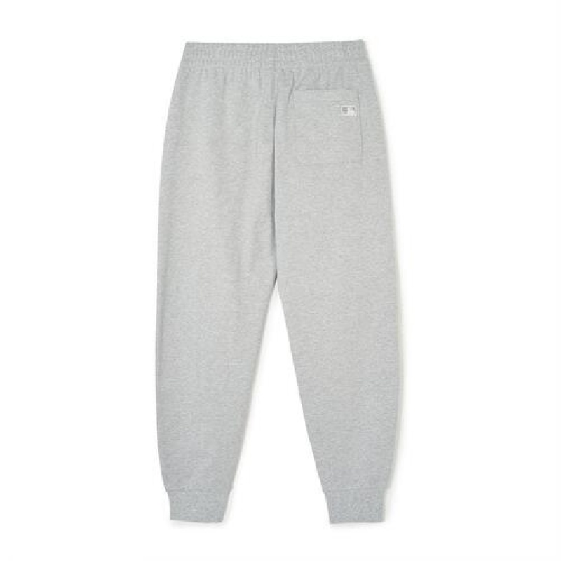 MLB Heart Logo Track Pants Bottoms Grey | USA_MLB66667