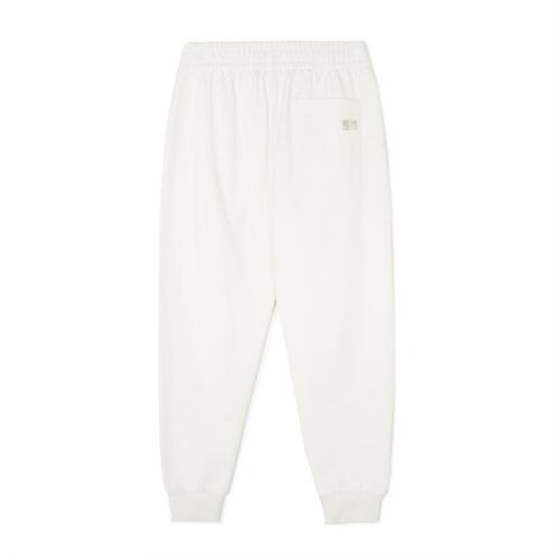 MLB Heart Logo Track Pants Bottoms White | USA_MLB98118