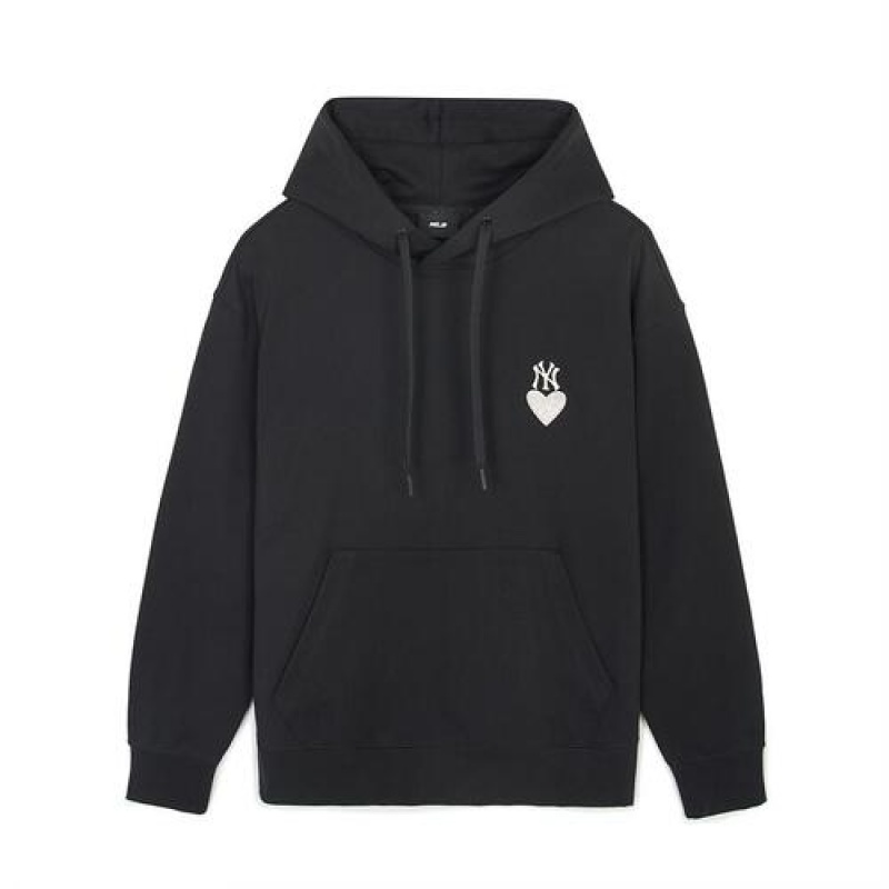 MLB Heart Overfit Hoodie Black | USA_MLB21113