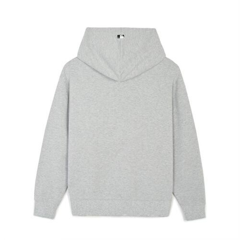 MLB Heart Overfit Hoodie Grey | USA_MLB63021