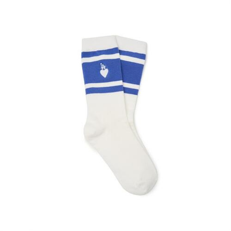 MLB Heart Skate Socks Accessories Blue | USA_MLB95556