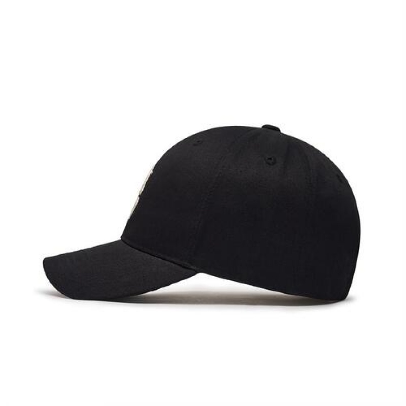 MLB Heart Structured Baseball Caps Black | USA_MLB23949