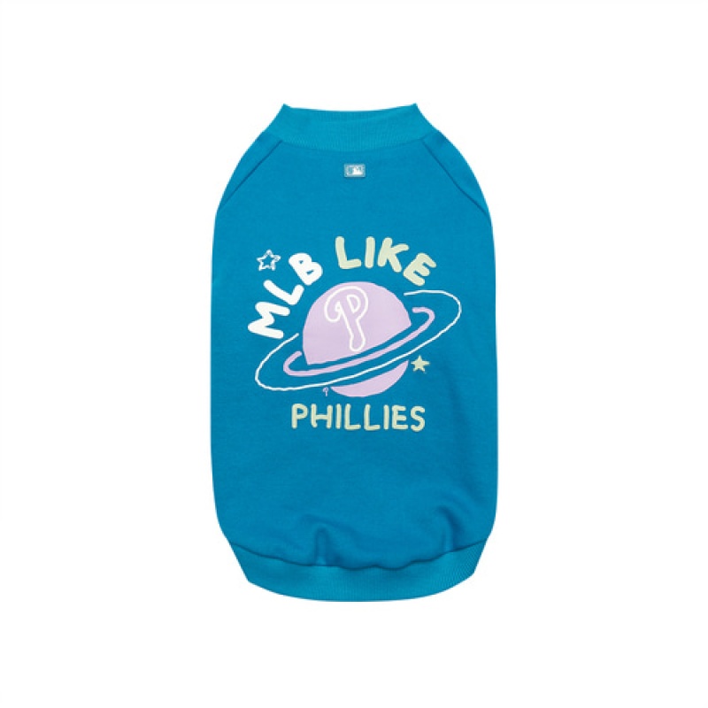 MLB Like Planet Sweatshirt Pet Blue | USA_MLB24933