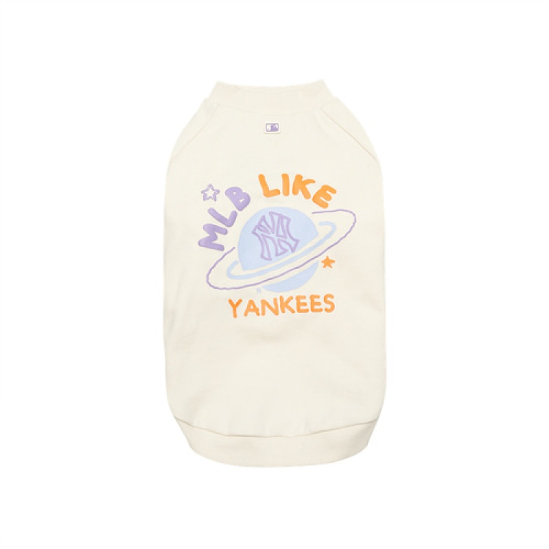 MLB Like Planet Sweatshirt Pet White | USA_MLB40017