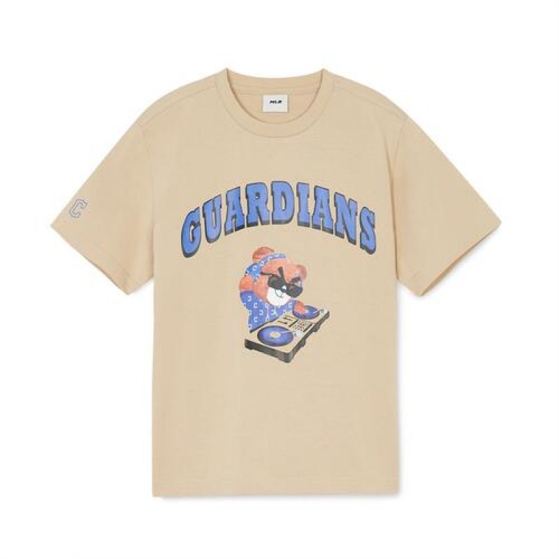 MLB Mega Bear Graphic T Shirt Tops Brown | USA_MLB61693