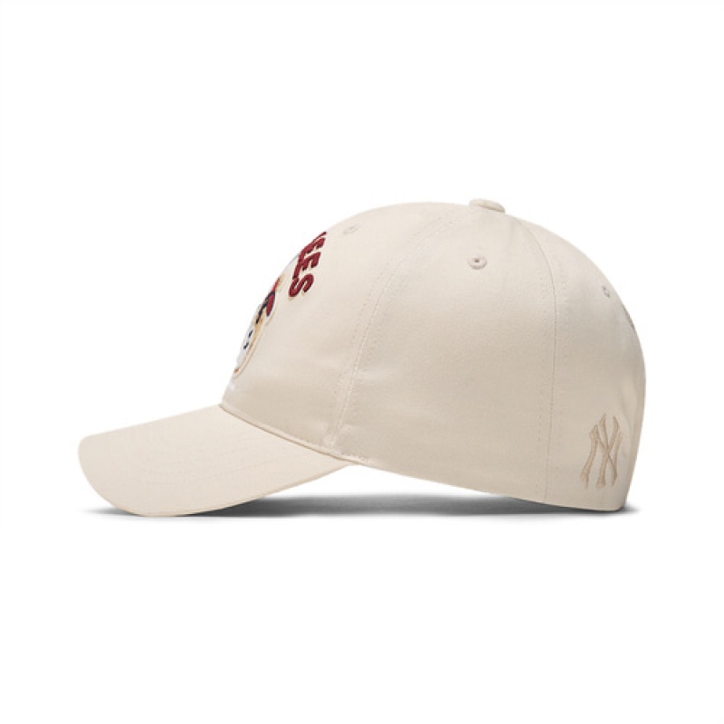 MLB Mega Bear Structured Baseball Caps White | USA_MLB78593