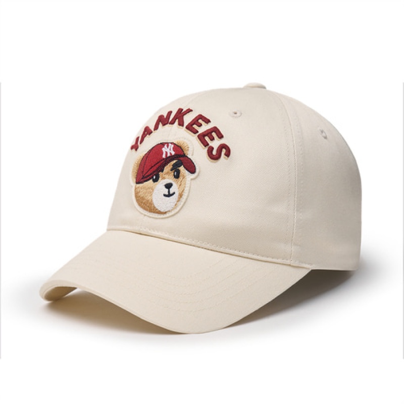 MLB Mega Bear Structured Baseball Caps White | USA_MLB78593