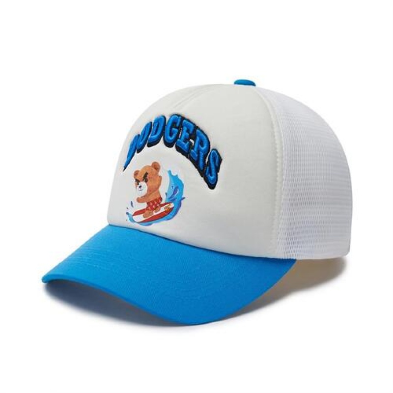 MLB Megabear Point Mesh Cap White / Blue | USA_MLB33885