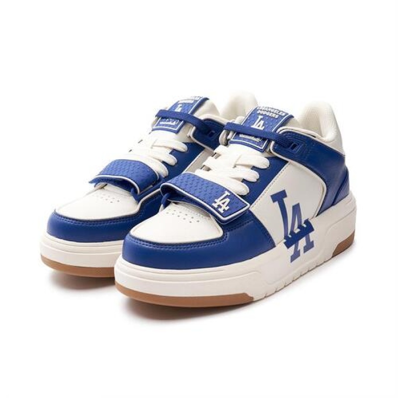 MLB Mid Saffiano Los Angeles Dodgers Chunky Liner White / Blue | USA_MLB89629