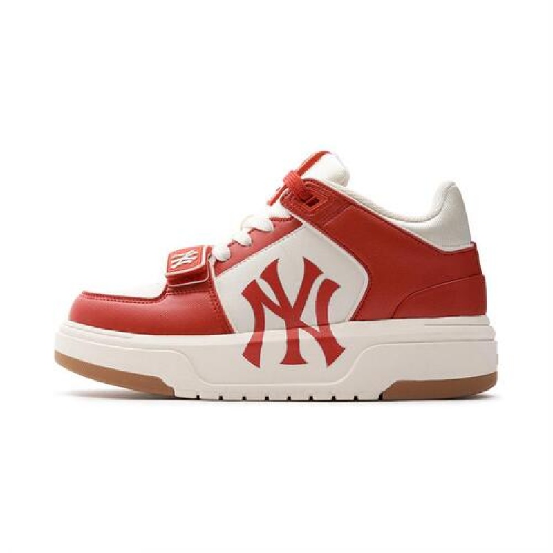 MLB Mid Saffiano New York Yankees Chunky Liner White / Red | USA_MLB16936