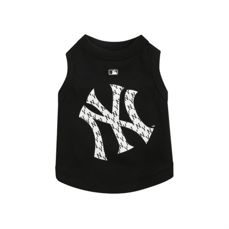 MLB Monogram Big Logo T Shirt Pet Black | USA_MLB92940