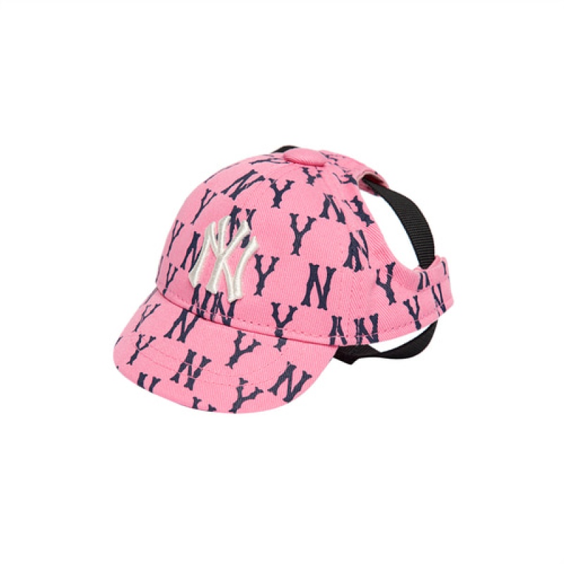 MLB Monogram Cap Pet Pink | USA_MLB44655