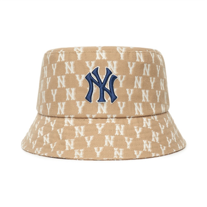 MLB Monogram Classic Hat Beige | USA_MLB60147