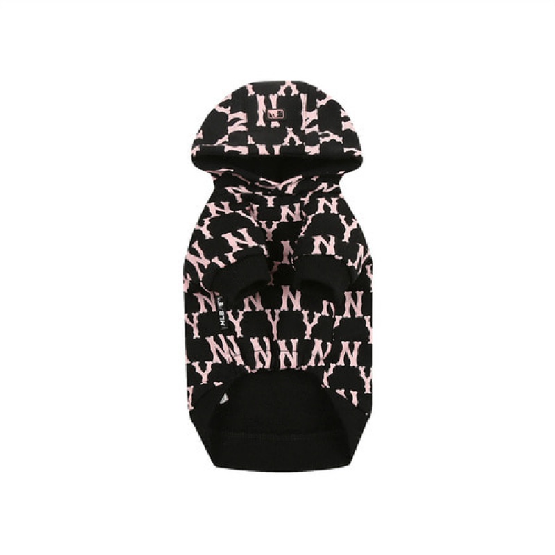 MLB Monogram Hoodie Pet Black | USA_MLB58525