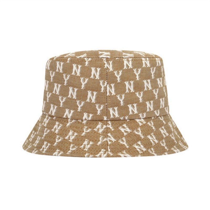 MLB Monogram Jacquard Hat Beige | USA_MLB45318