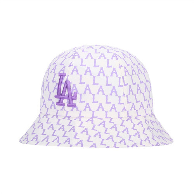 MLB Monogram Pastel Dome Hat Purple | USA_MLB82548