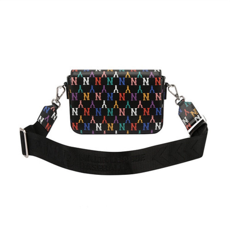 MLB Monogram Rainbow Crossbody Bags Multicolor / Black | USA_MLB77231