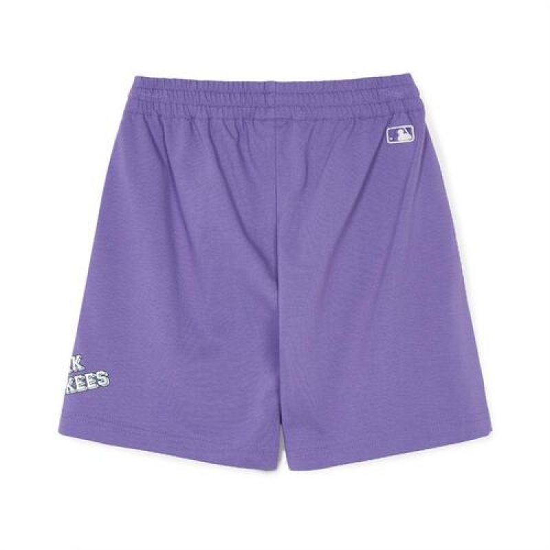 MLB Monotive Shorts Bottoms Purple | USA_MLB99791