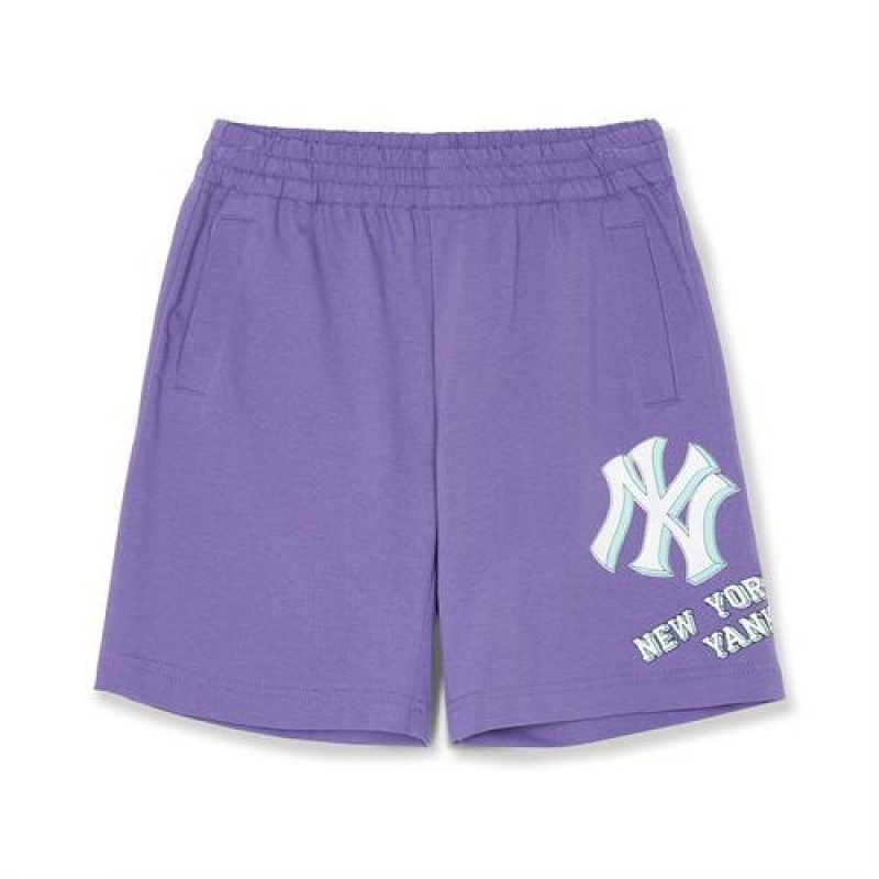 MLB Monotive Shorts Bottoms Purple | USA_MLB99791