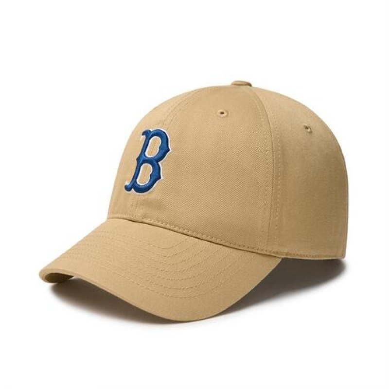 MLB N Cover Fit Slider Baseball Caps Beige | USA_MLB18351