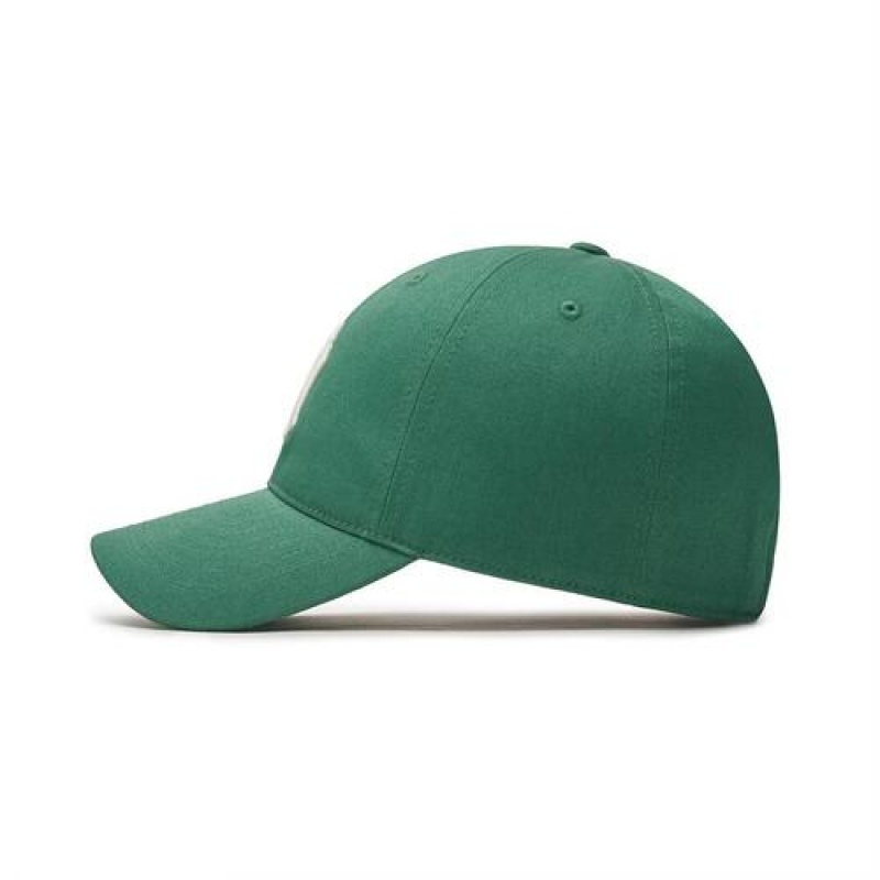 MLB N Cover Fit Slider Baseball Caps Green | USA_MLB57251