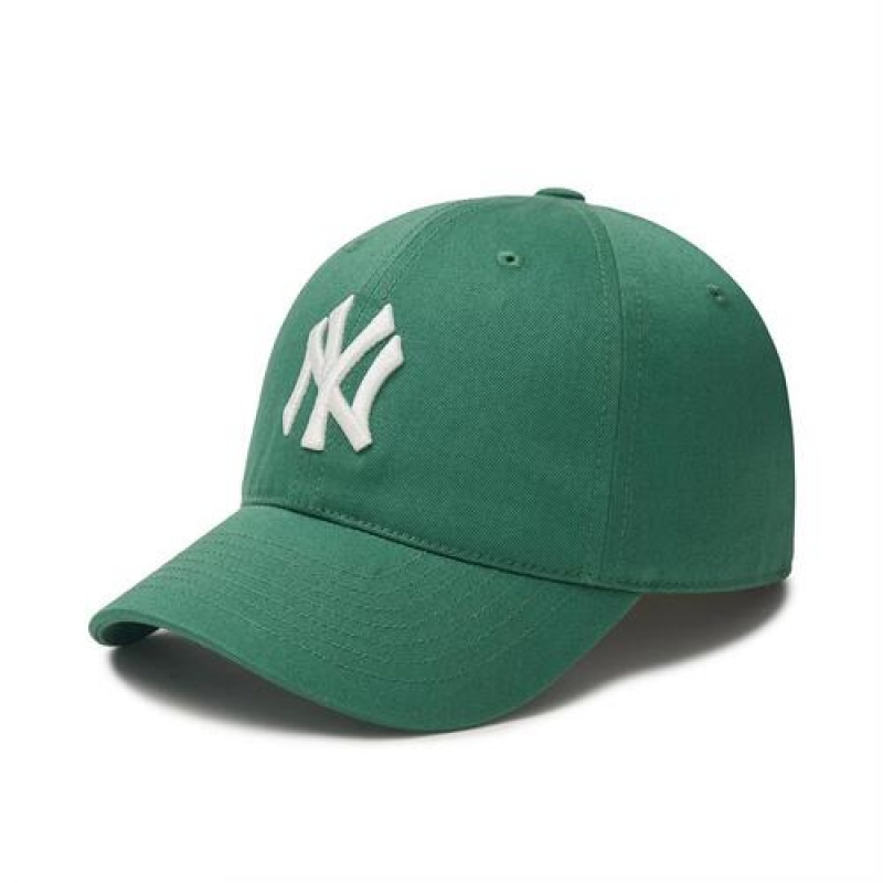 MLB N Cover Fit Slider Baseball Caps Green | USA_MLB57251