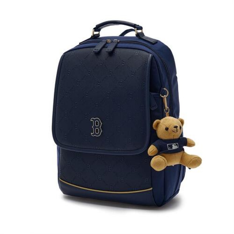 MLB New Dia Monogram School Bag Accessories Navy | USA_MLB62016