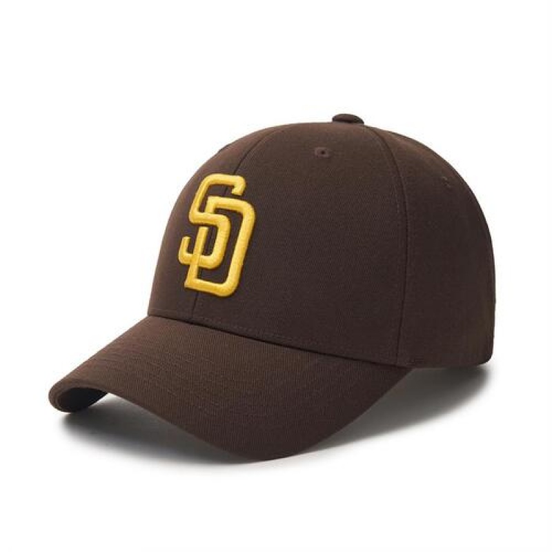 MLB New Fit Structured Baseball Caps Brown | USA_MLB95048