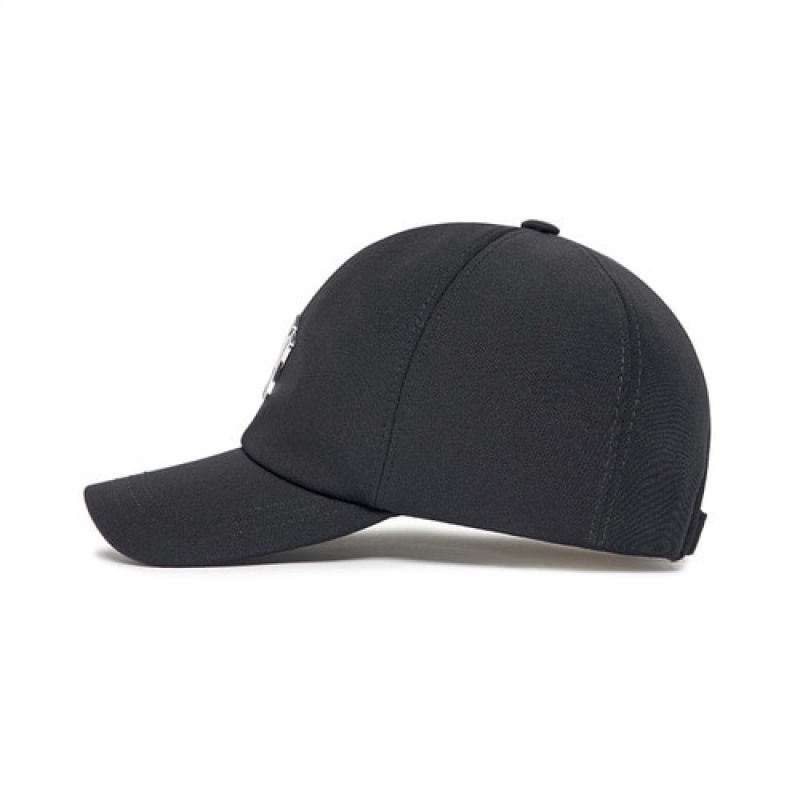 MLB Nylon Structured Baseball Caps Black | USA_MLB17429