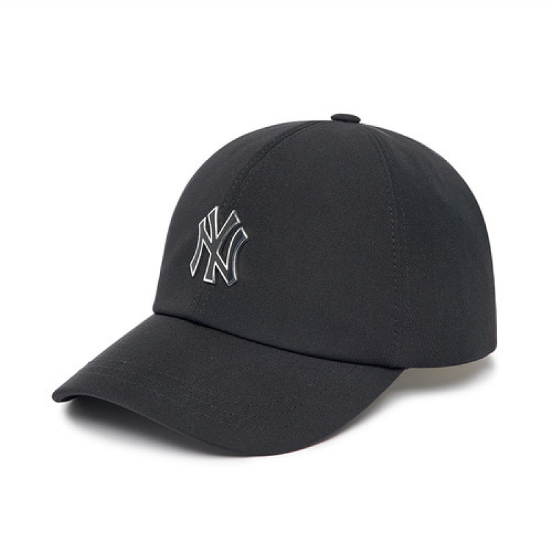 MLB Nylon Structured Baseball Caps Black | USA_MLB17429