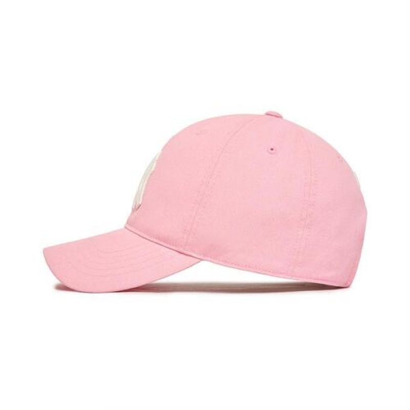 MLB Online Exclusive Basic Washing Unstructured Baseball Caps Pink | USA_MLB15439