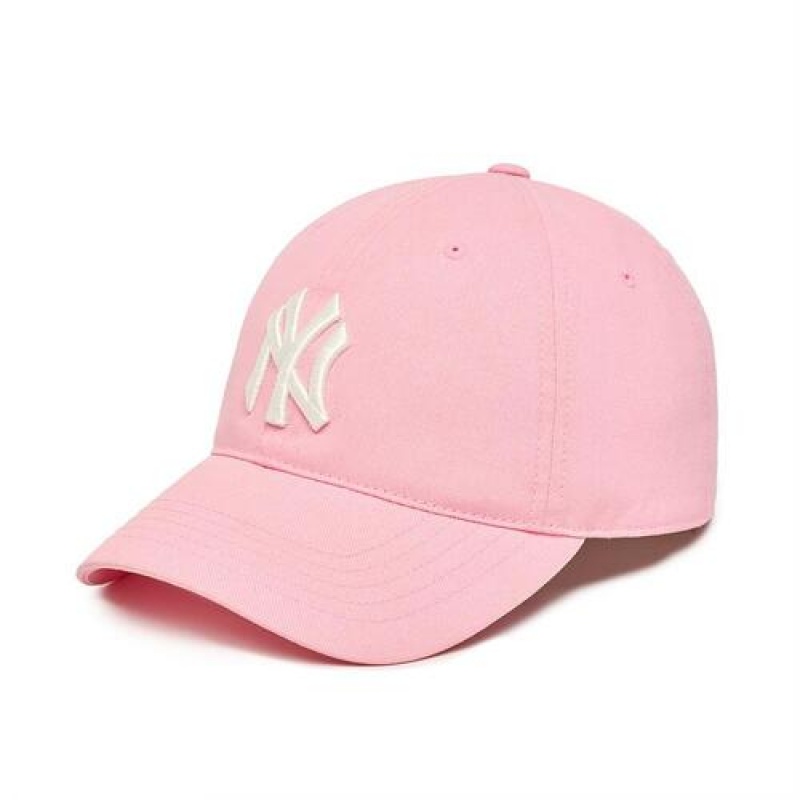 MLB Online Exclusive Basic Washing Unstructured Baseball Caps Pink | USA_MLB15439