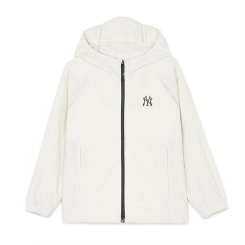 MLB Outdoor Windbreaker Outerwear White | USA_MLB50960