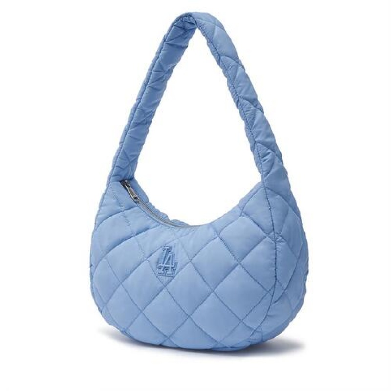 MLB Padding Quilted Hobo Bags Blue | USA_MLB23623