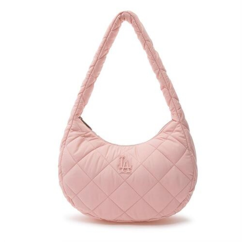 MLB Padding Quilted Hobo Bags Pink | USA_MLB12102