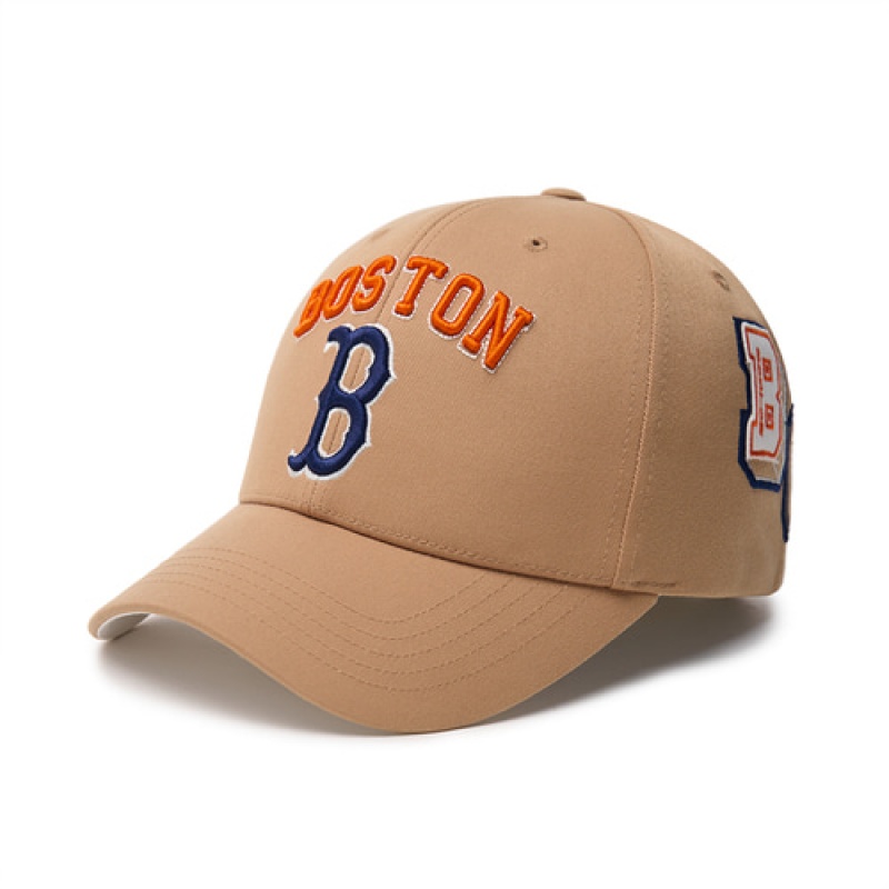 MLB Pop Varsity Structured Baseball Caps Beige | USA_MLB54369