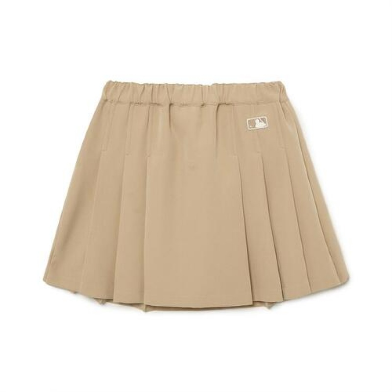 MLB Premium Basic Skirt Bottoms Beige | USA_MLB69153