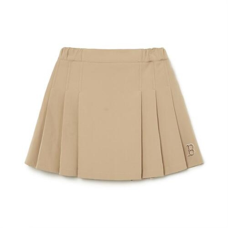 MLB Premium Basic Skirt Bottoms Beige | USA_MLB69153