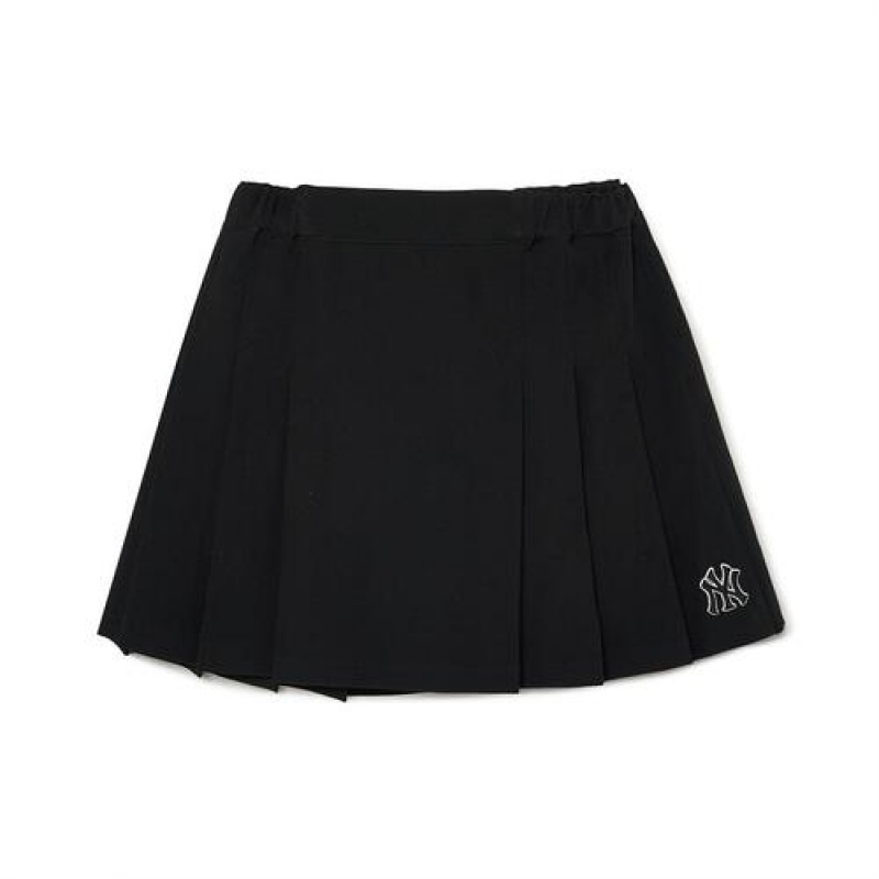 MLB Premium Basic Skirt Bottoms Black | USA_MLB11817