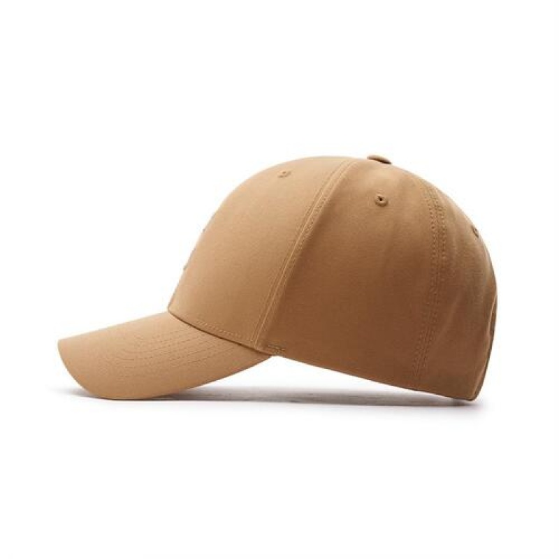 MLB Premium Basic Small Logo Structured Baseball Caps Beige | USA_MLB22381