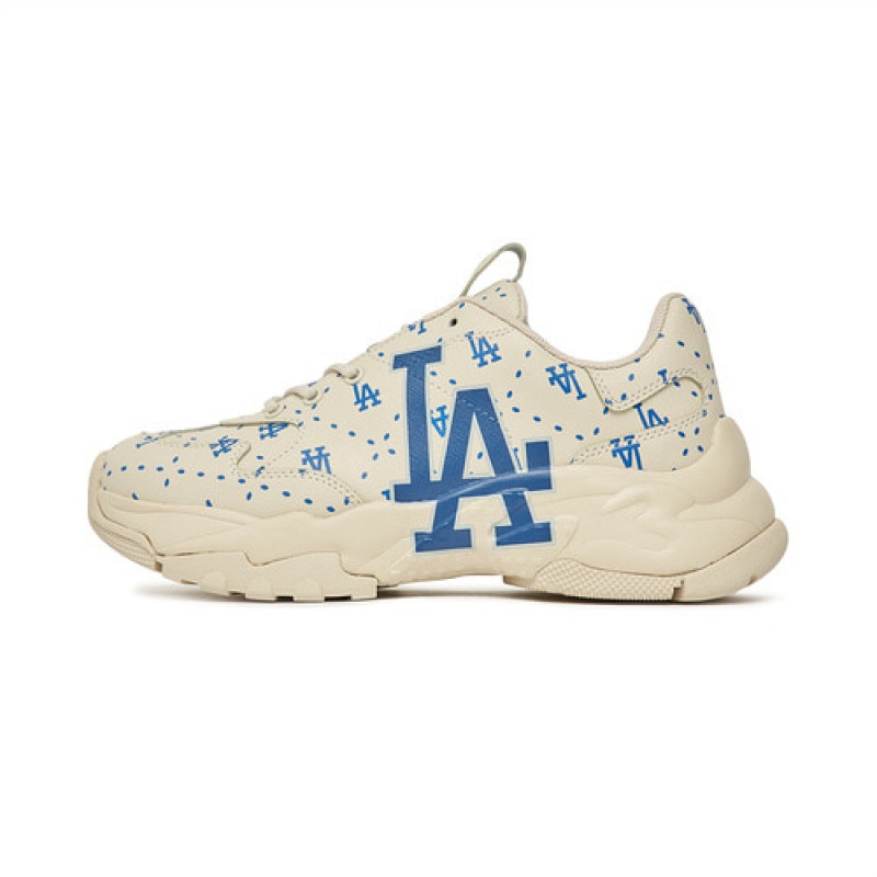 MLB Saffiano Dia Monogram Los Angeles Dodgers Bigball Chunky White / Blue | USA_MLB52780