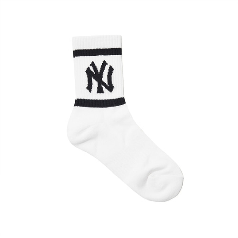 MLB Signature Team Logo Socks White | USA_MLB80216