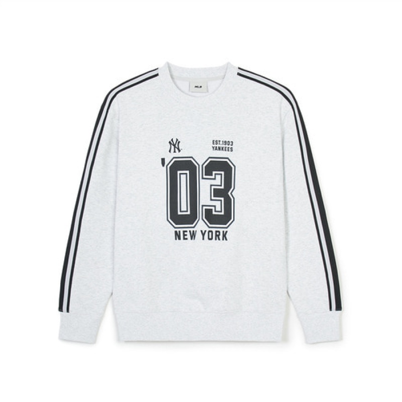 MLB Sportvie Varsity Overfit Track Sweatshirts White | USA_MLB94957