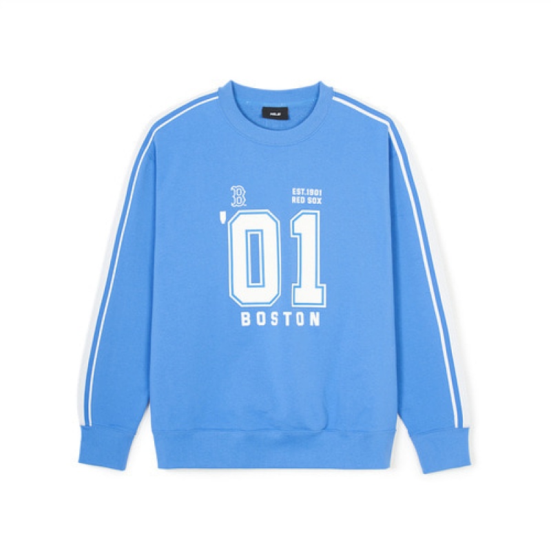 MLB Sportvie Varsity Overfit Track Sweatshirts Blue | USA_MLB26540