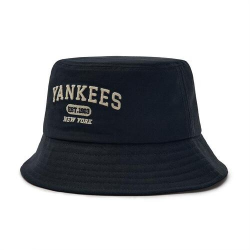 MLB Varisty Logo Bucket Cap Black | USA_MLB82355