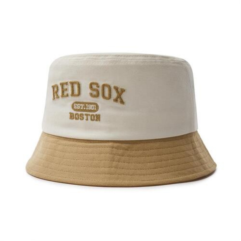 MLB Varisty Logo Bucket Cap White | USA_MLB52153