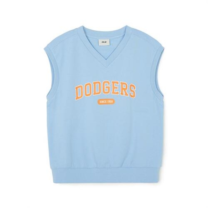 MLB Varsity 3pcs Vest Set Up Tops Blue | USA_MLB55842