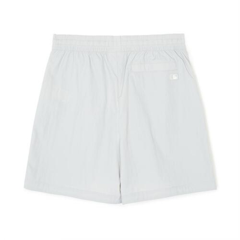 MLB Varsity Basic 7.5in Nylon Woven Shorts Bottoms White | USA_MLB95074