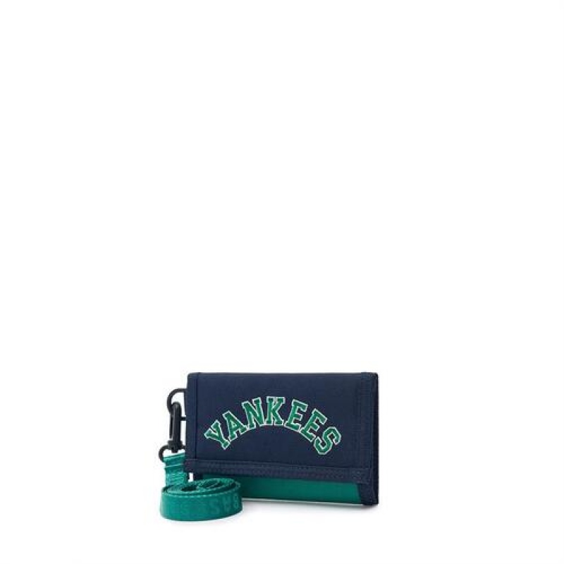 MLB Varsity Card Wallet Accessories Green | USA_MLB80042